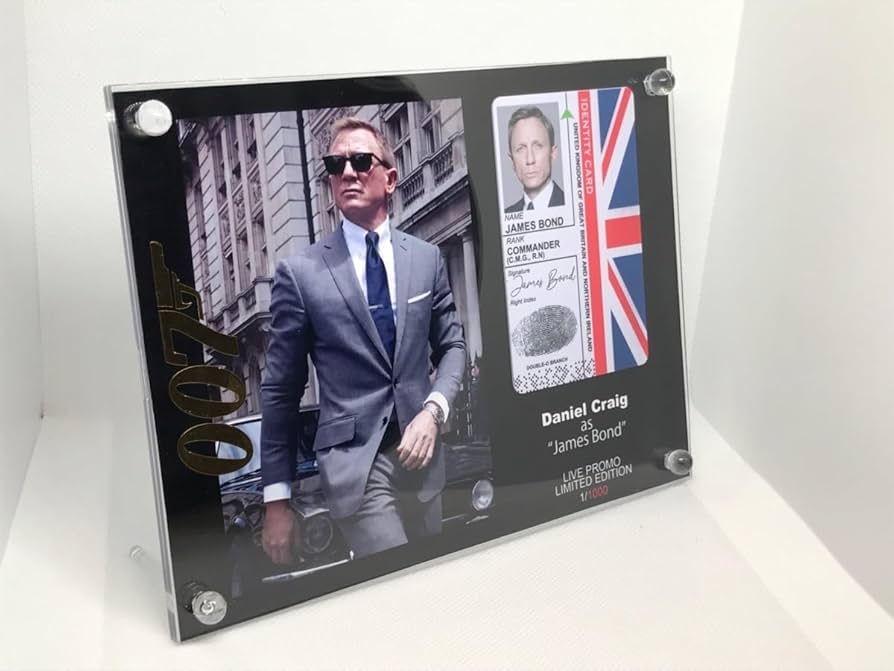6枚セット【007/IDカードフレーム】歴代/ジェームズ・ボンド/映画 6枚セット【007/IDカードフレーム】歴代/ジェームズ・ボンド/映画